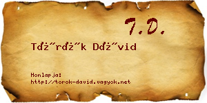 Török Dávid névjegykártya